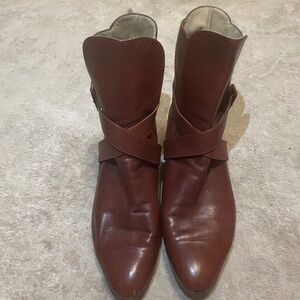 Salvatore Ferragamo leather ankle boots